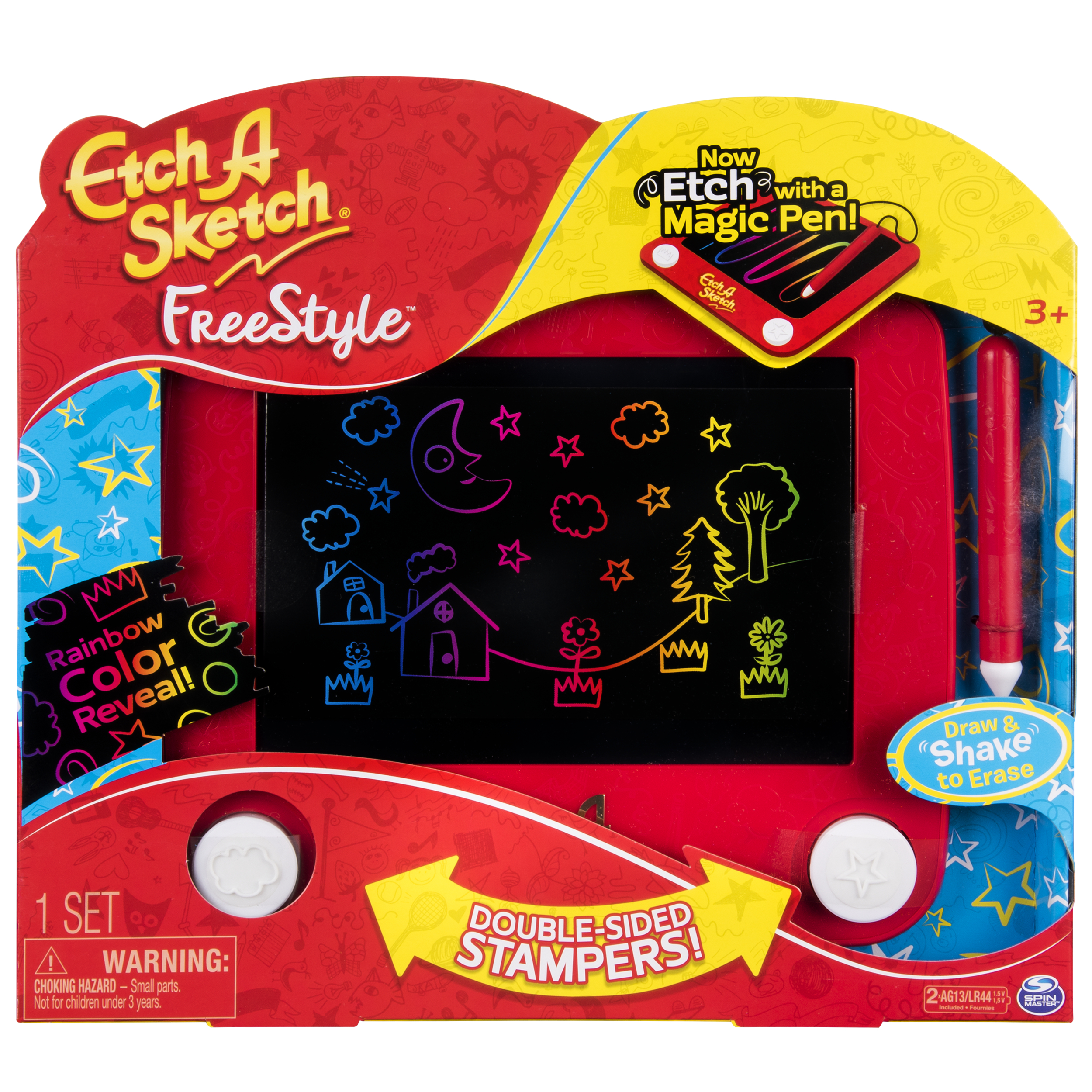 2500x2500 Etch A Sketch Amp 45 Freestyle Drawing Pad With Stylus And Stampers - Magic Sketch Walmart