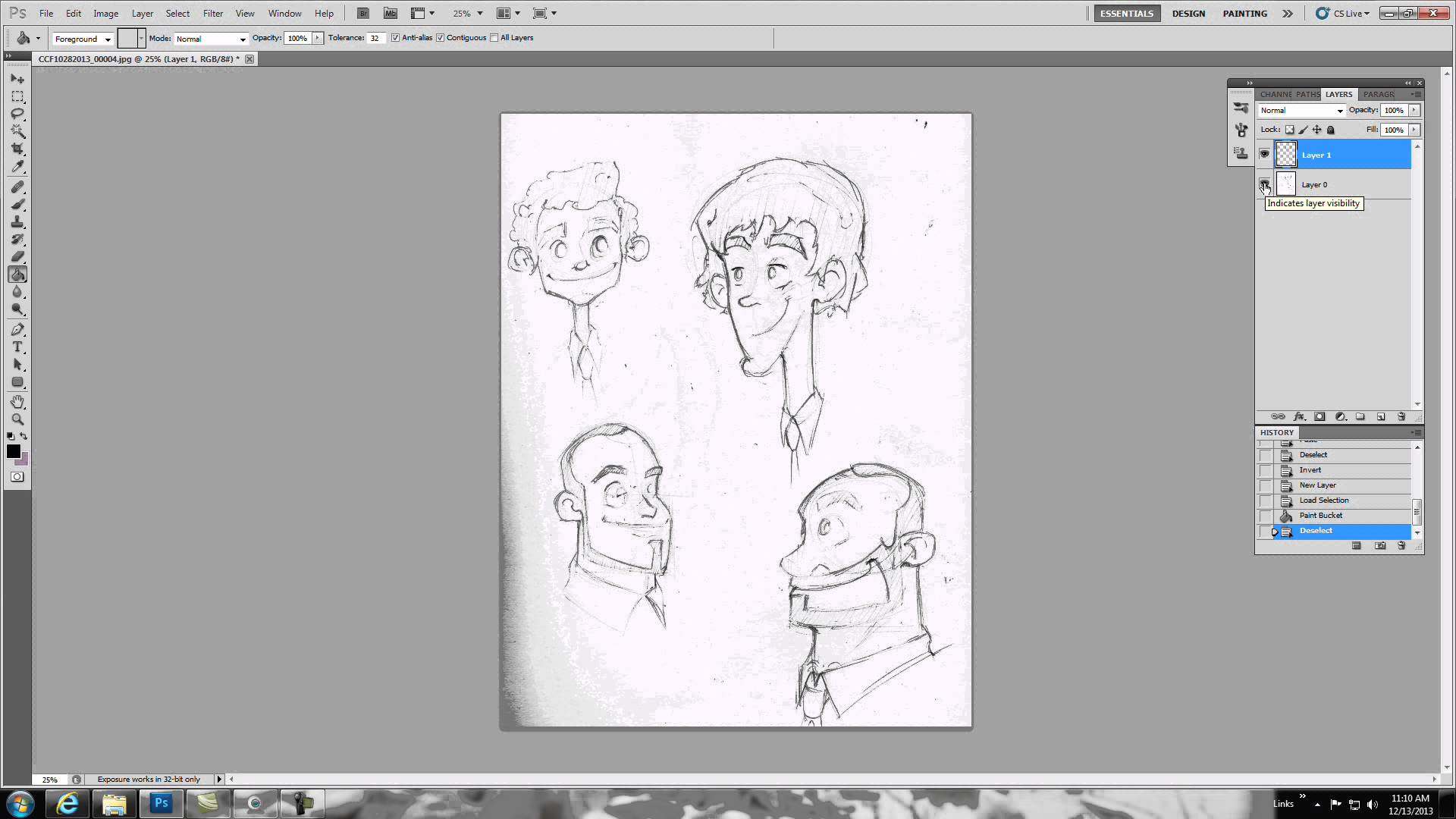 1920x1080 Photoshop Tutorial Convert Scanned Images To Have Transparent - Magic Wand Sketch
