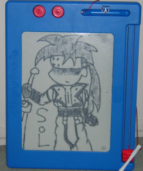 500x600 Chibi Sol On Magna Doodle By Smoking Squirrel - Magna Sketch