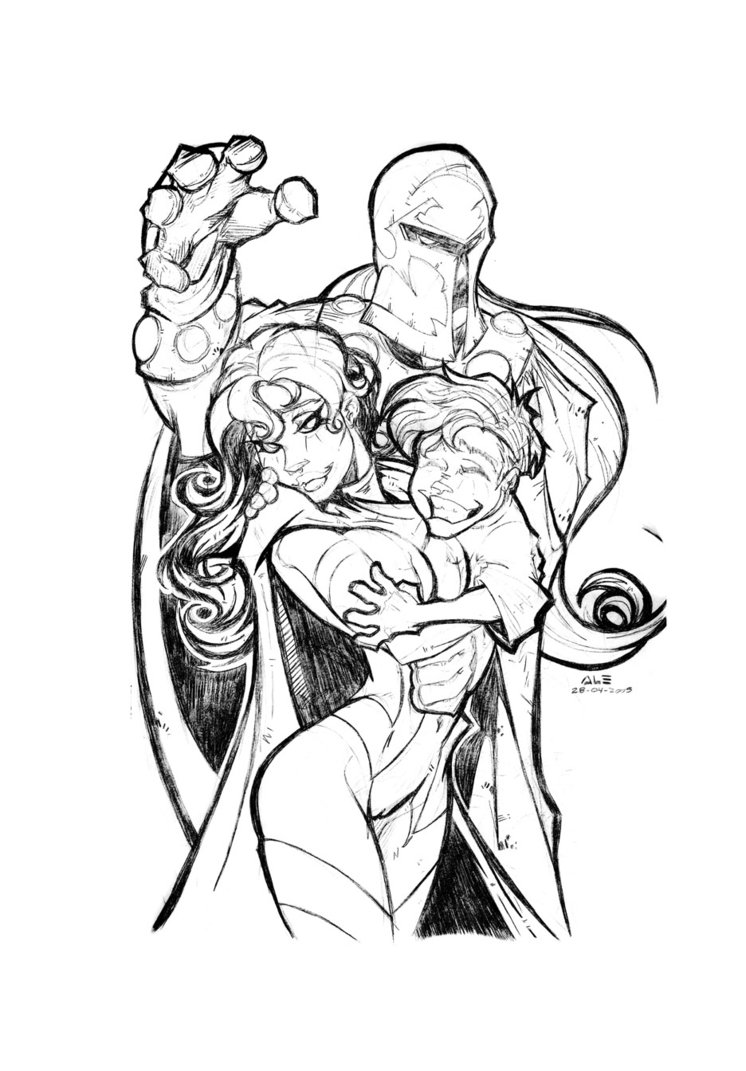 746x1071 Magneto, Sketch. By Aleroger - Magneto Sketch