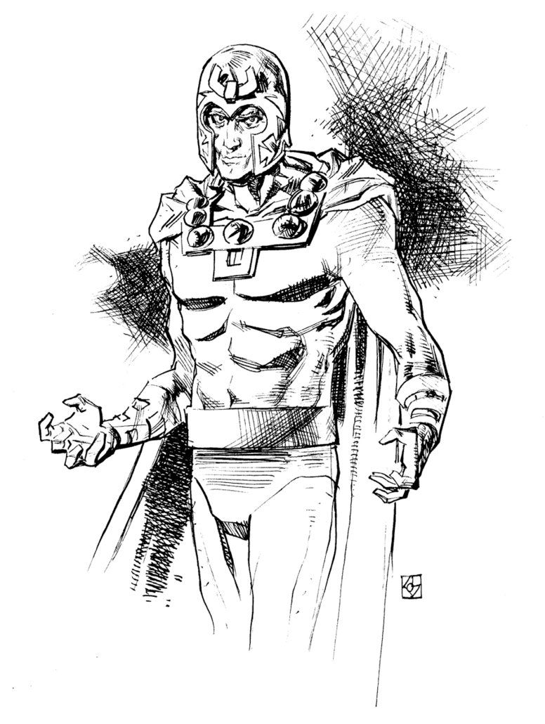 776x1030 Magneto Sketch By On @ My Pop - Magneto Sketch