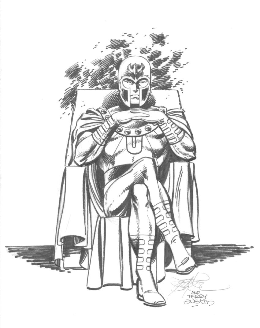 850x1072 Marvel Comics Of The 1980s 1982 - Magneto Sketch