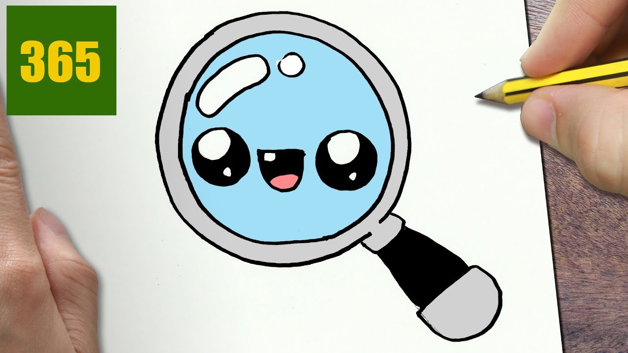 1280x720 How To Draw A Magnifying Glass Cute, Easy Step By Step Drawing - Magnifying Glass Sketch