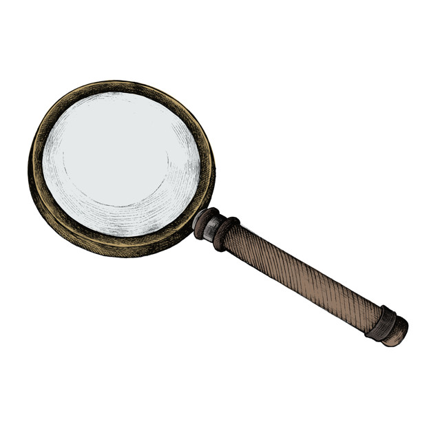 626x626 Hand Drawn Sketch Of A Magnifying Glass Vector Premium Download - Magnifying Glass Sketch