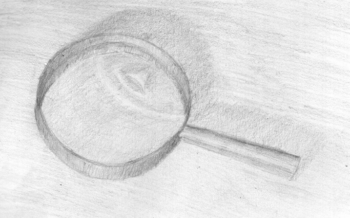 717x448 Magnifying Glass Sketch By Electric Raichu - Magnifying Glass Sketch