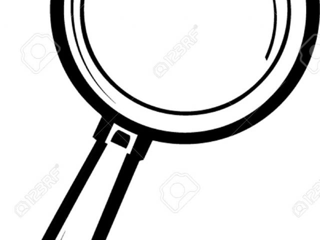 640x480 Sketch Clipart Magnifying Glass 3 - Magnifying Glass Sketch
