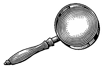 360x256 Vintage Clipart Magnifying Glass - Magnifying Glass Sketch