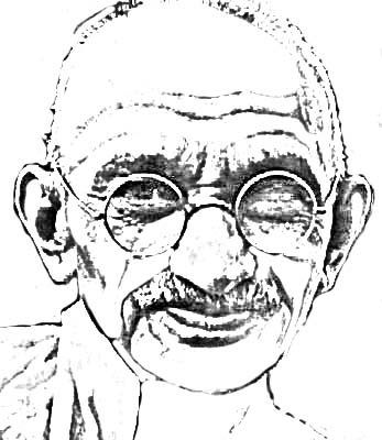 347x400 Stock Pictures Sketches And Drawings Of Mahatma Gandhi - Mahatma Gandhi Sketch