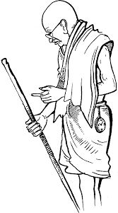 167x301 How To Draw Mahatma Gandhi - Mahatma Gandhi Sketch