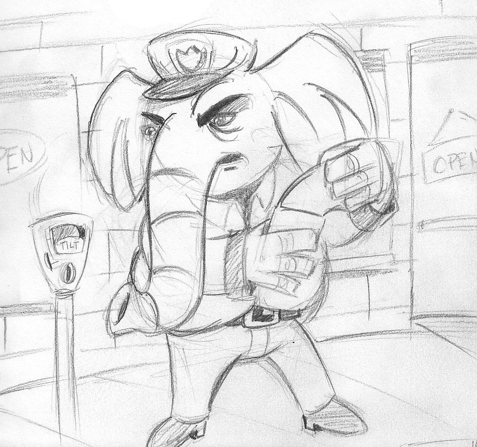 950x890 Morning Sketch Jumbo Meter Maid Jeremy R. Scott - Maid Sketch