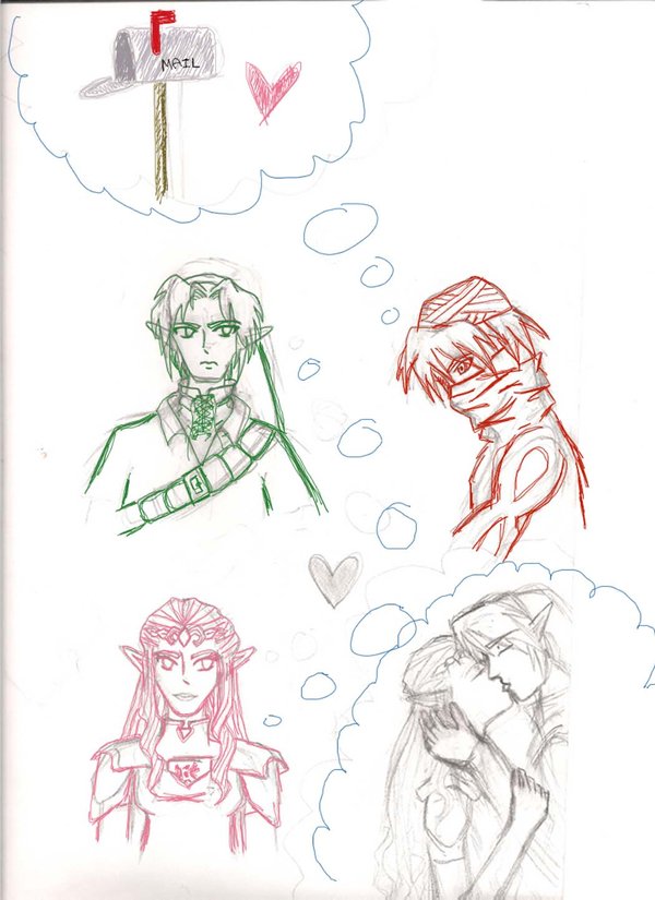 600x825 Link Zeldasheik Mailbox Sketch By Tikitoucan - Mailbox Sketch