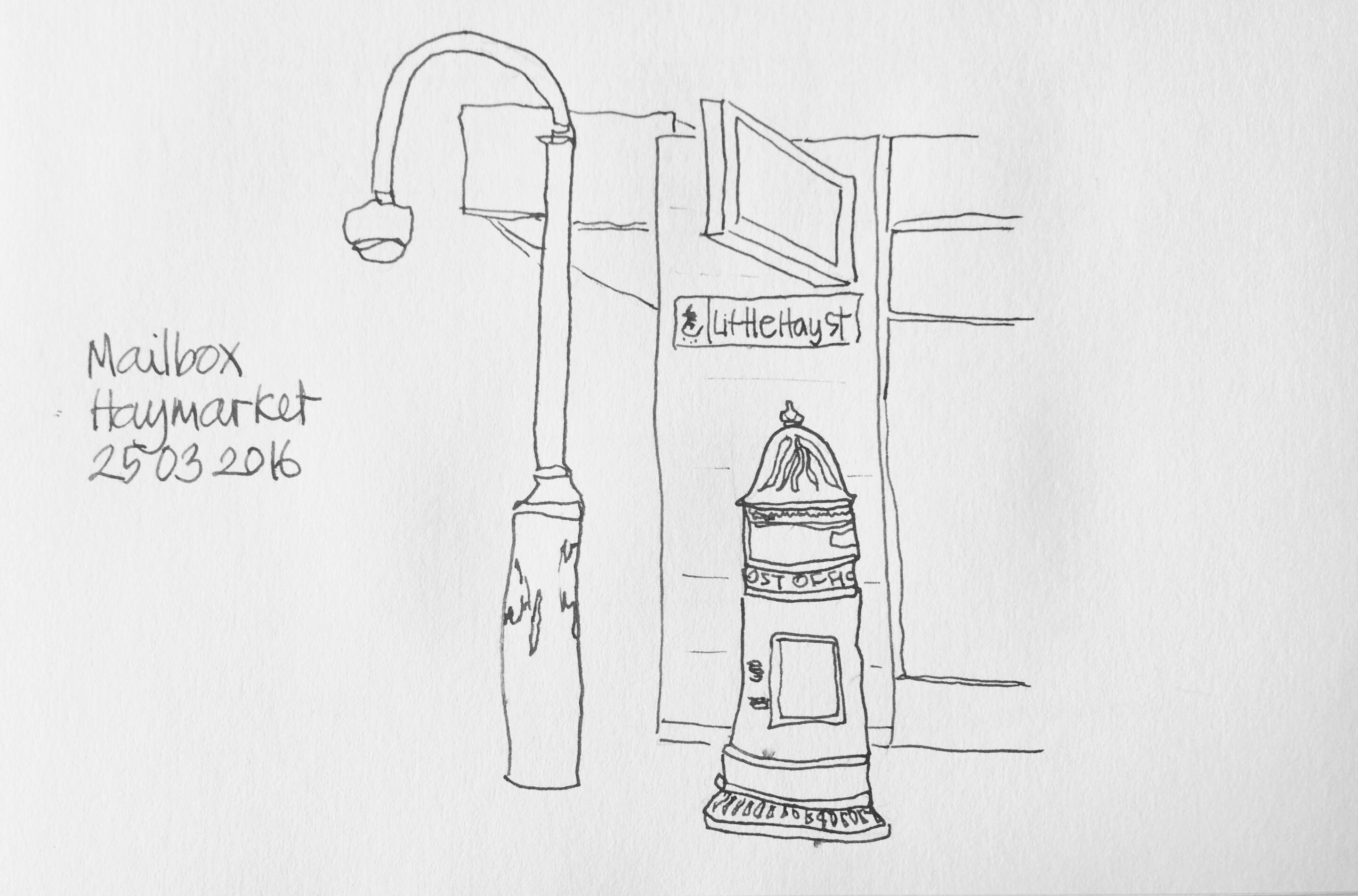 2884x1903 Mailbox @ Sydney Thirtyninepines - Mailbox Sketch