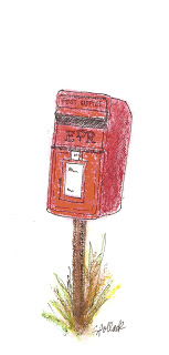 153x320 A Little Color Every Day Mailbox Sketch - Mailbox Sketch