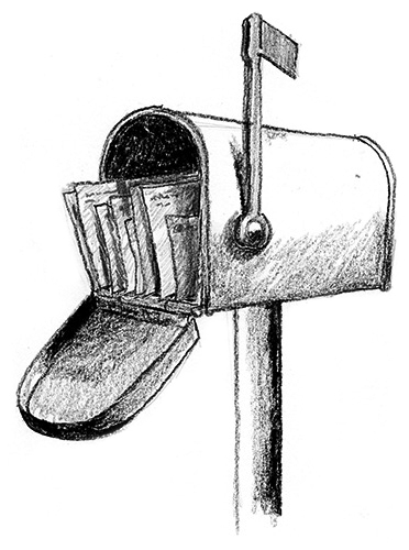372x500 Contact Laura Trunkey - Mailbox Sketch