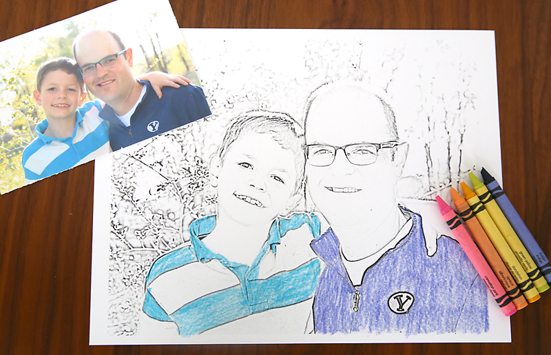 800x515 How To Make Personalized Coloring Pages For Your Kids - Make A Picture Into A Sketch
