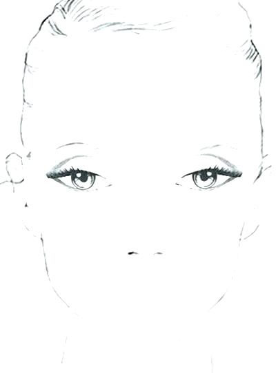 403x542 Makeup Coloring Pages Face Coloring Pages For Makeup Kids N Of - Makeup Sketch Face