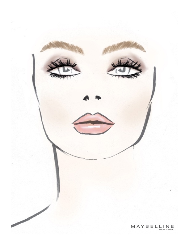 Makeup Sketch Template at PaintingValley.com | Explore collection of ...