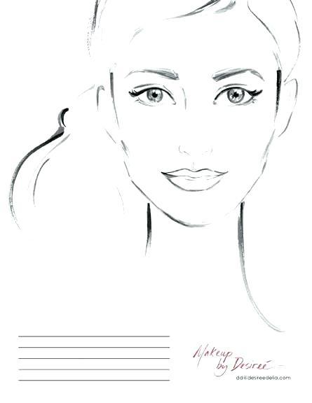 Free Printable Face Charts For Makeup Artists