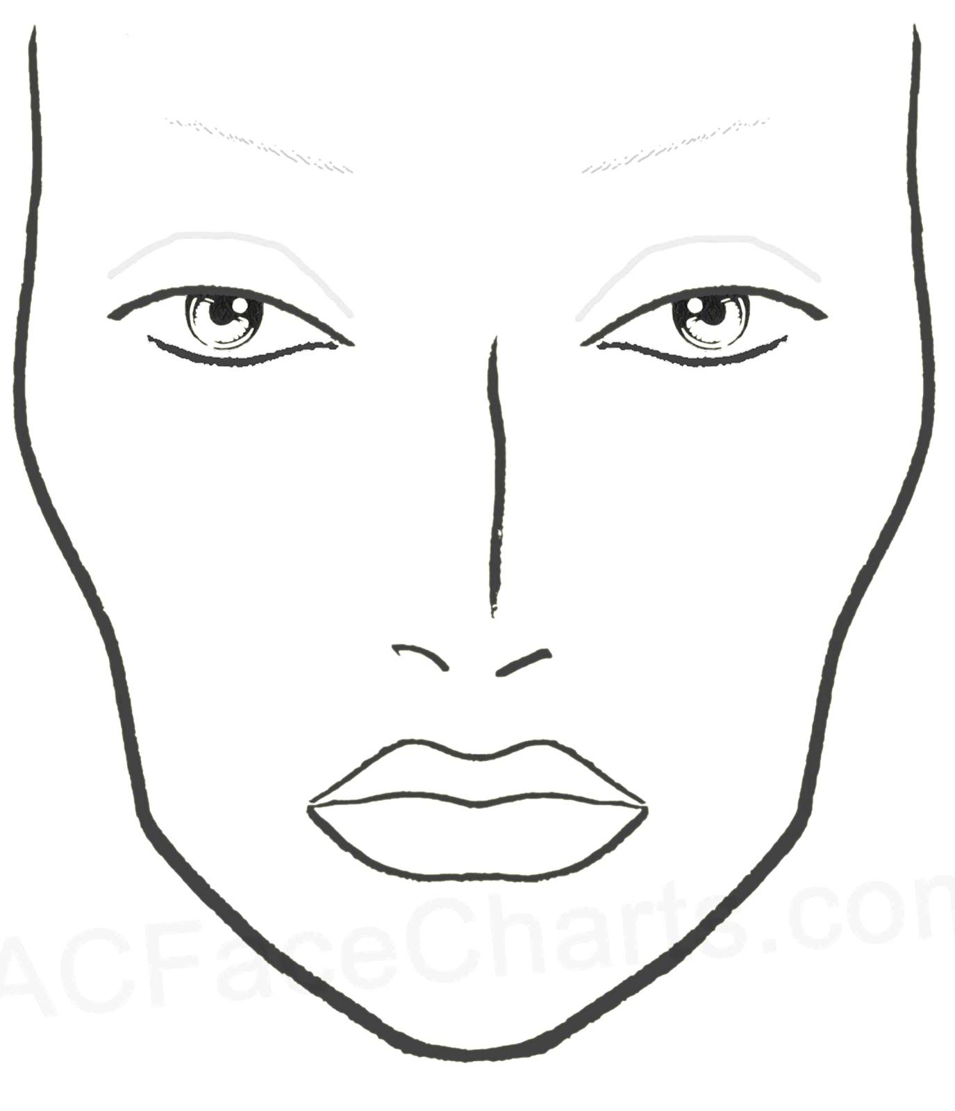 Makeup Sketch Template at Explore collection of