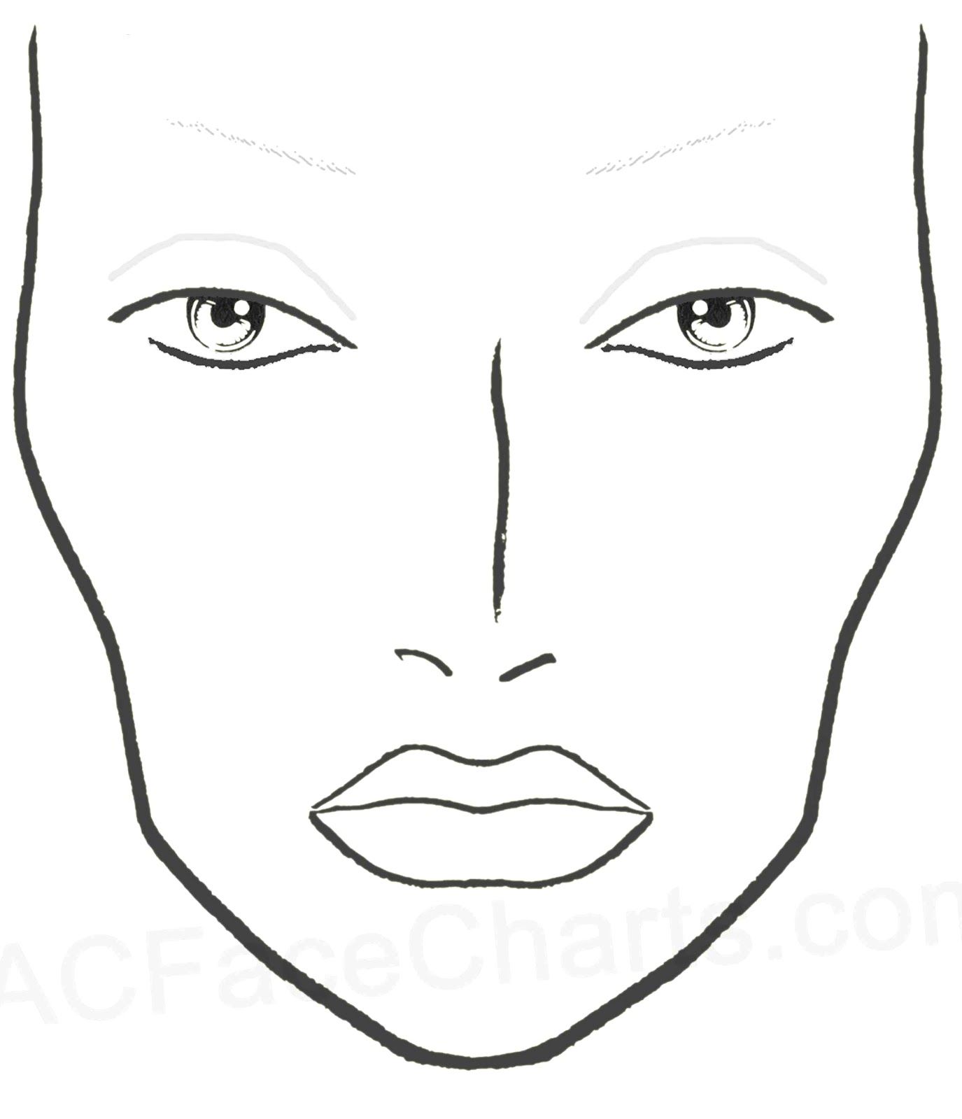 Makeup Sketch Template At PaintingValley Explore Collection Of Makeup Sketch Template