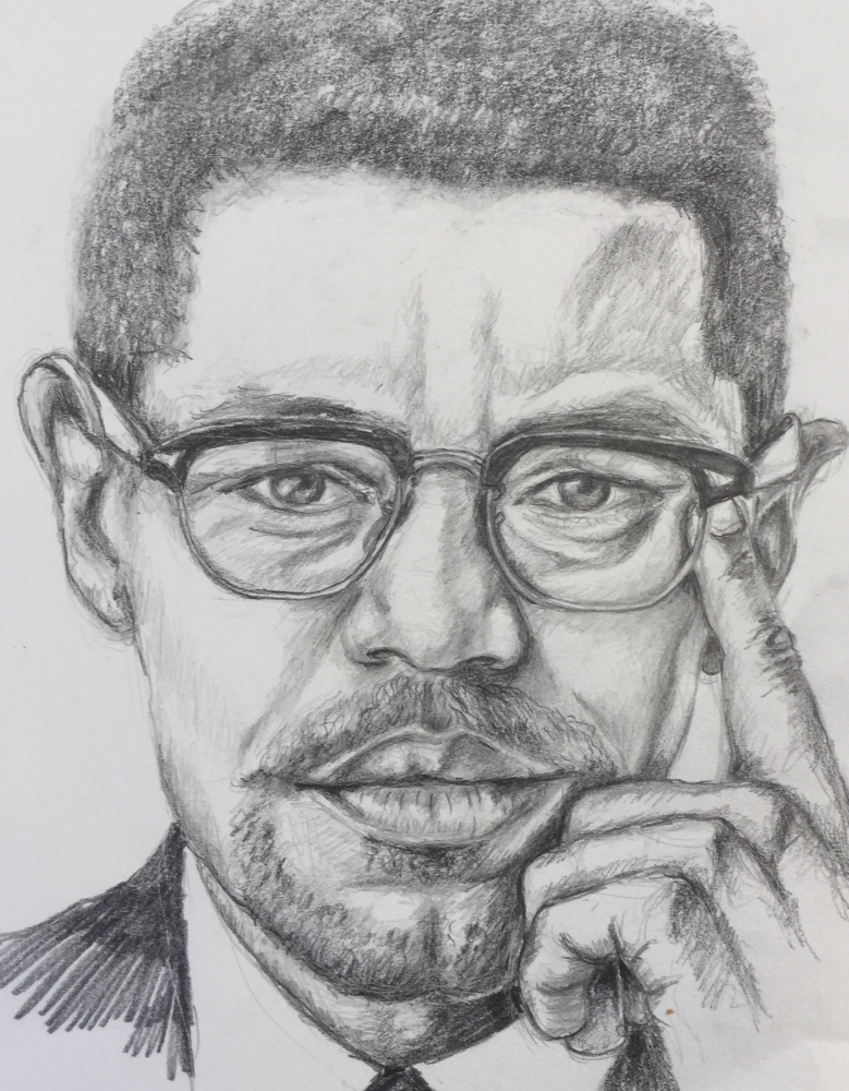 Malcolm X Sketch At Paintingvalley.com 