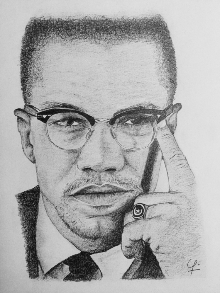 Malcolm X Sketch at Explore collection of Malcolm