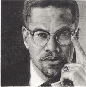 295x300 Thinking Of Malcolm X, Who Was Assassinated On This Day In 1965 - Malcolm X Sketch