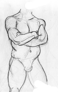 202x320 My Artwork Figure Sketches - Male Body Sketch