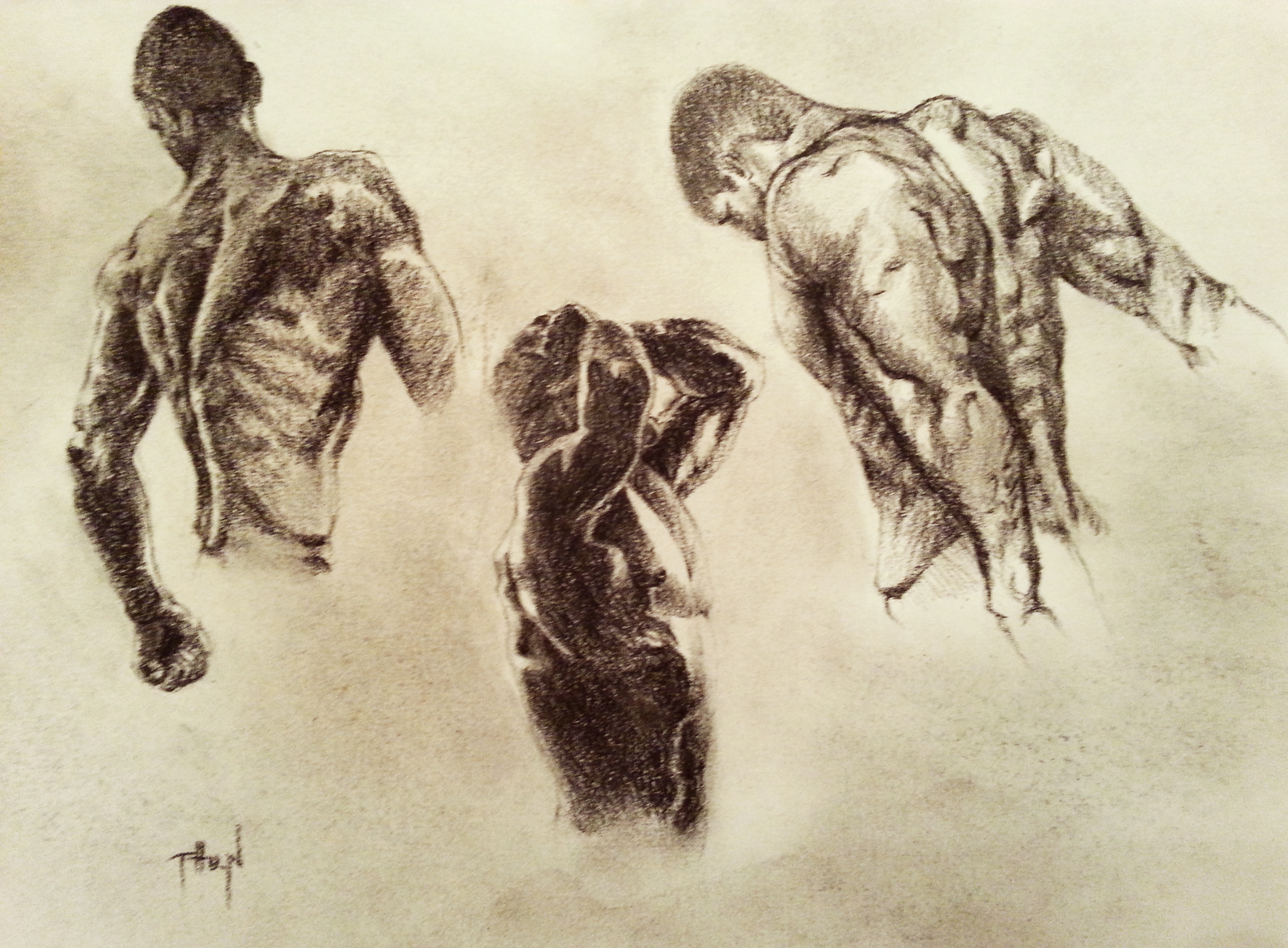 3216x2368 The Beauty Of Male Body Sketch Alex Thu Nguyen - Male Body Sketch