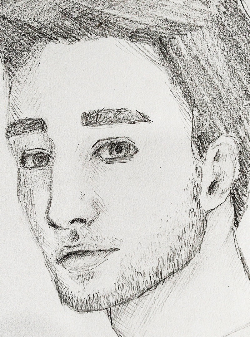 Male Face Sketch at PaintingValley.com | Explore collection of Male