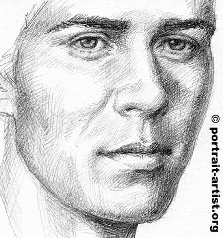 450x480 Collection Of Face Sketch Drawing High Quality, Free - Male Face Sketch