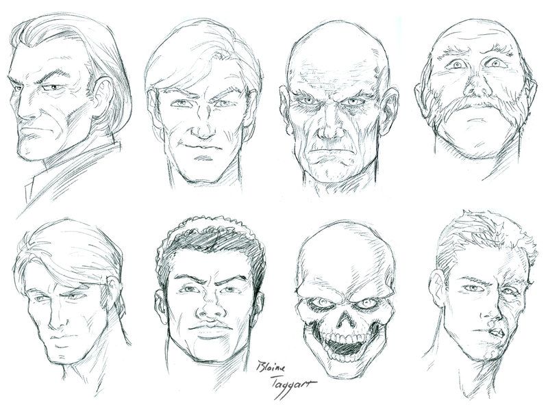 800x595 Sketch Male Face - Male Face Sketch