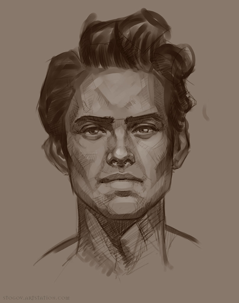 Sketch Male Face Illustration - Illustration of Many Recent Choices