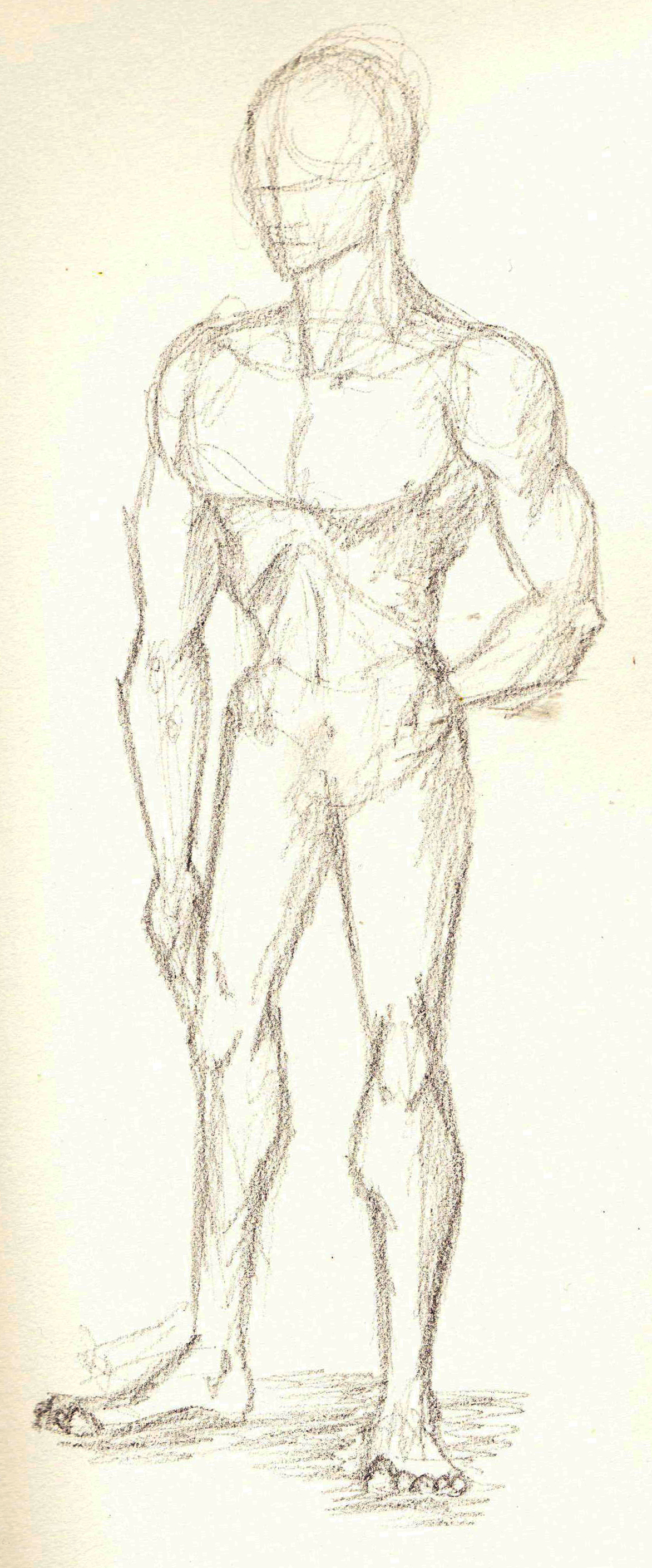 1172x2817 Figure Study Male Sketch Lucy Anna Lowe - Male Figure Sketch
