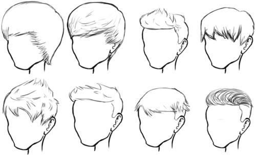 500x303 Male Hair Sketches Buzz Off Drawings, Hair Sketch - Male Hair Sketch