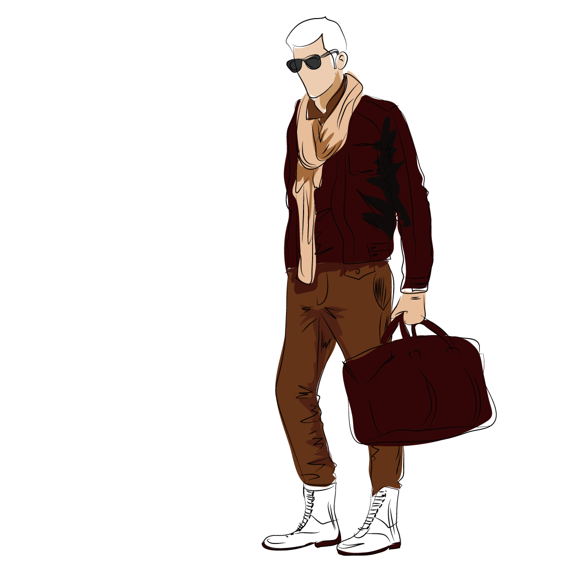 1134x1134 Fashion Model Male Sketch - Male Model Sketch