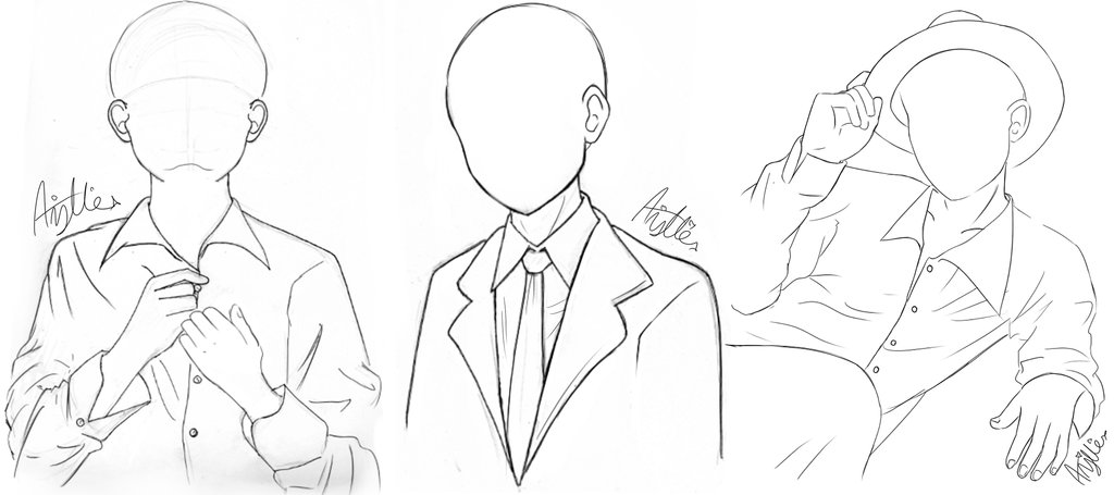 1024x455 Male Pose Sketch By Anjelliex - Male Pose Sketch