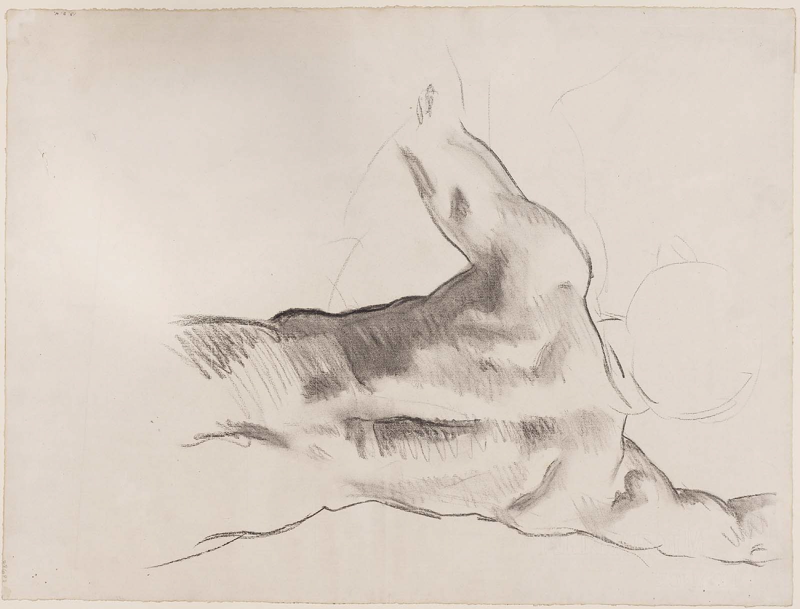 1600x1219 Sketch For Reliefs - Male Torso Sketch