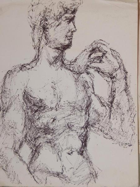 450x600 U6 Male Torso Sketch - Male Torso Sketch
