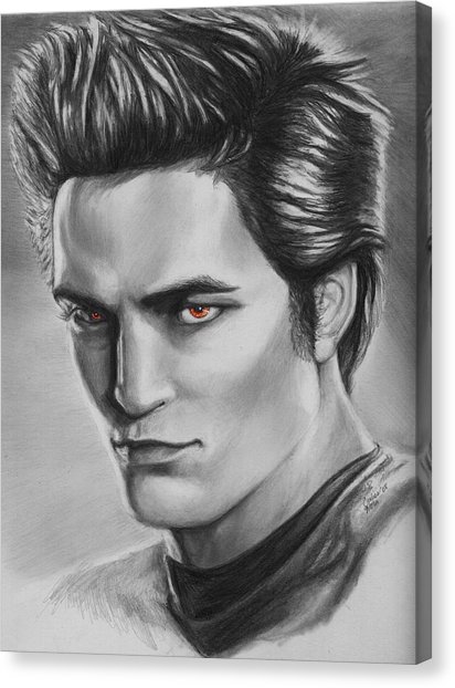 412x622 Edward Cullen Of Twilight Movie Vampire Drawing By Carliss Mora - Male Vampire Sketch