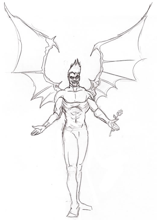 521x729 Chow 108 Hot Male Vampire Pinup - Male Vampire Sketch