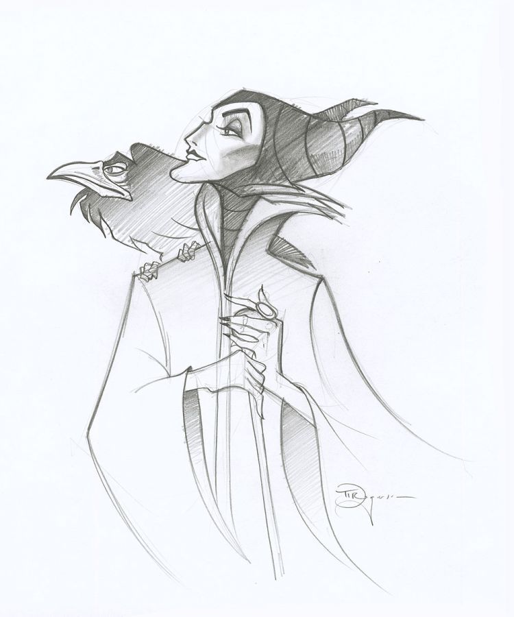 750x900 Great Maleficent Sketch By - Maleficent Sketch
