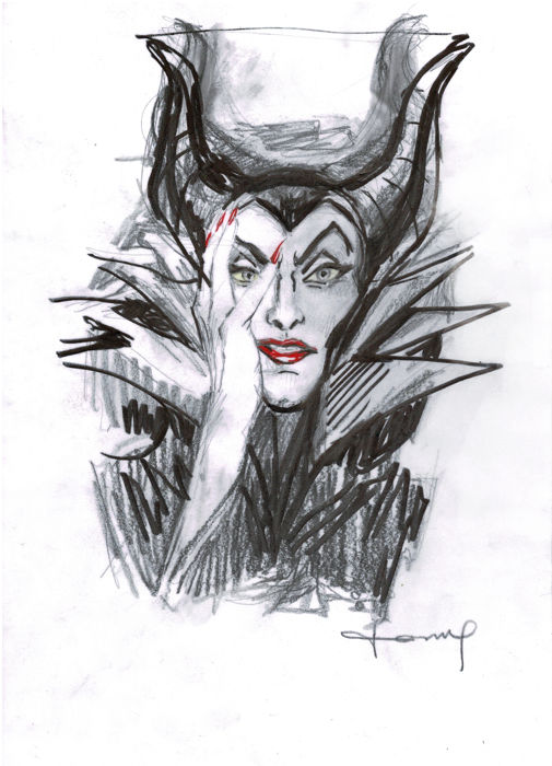 505x700 Maleficent - Maleficent Sketch