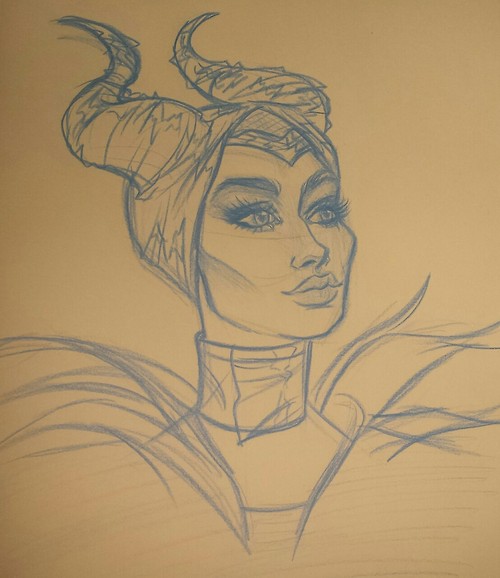 500x578 Maleficent Sketch By Urbanstar - Maleficent Sketch
