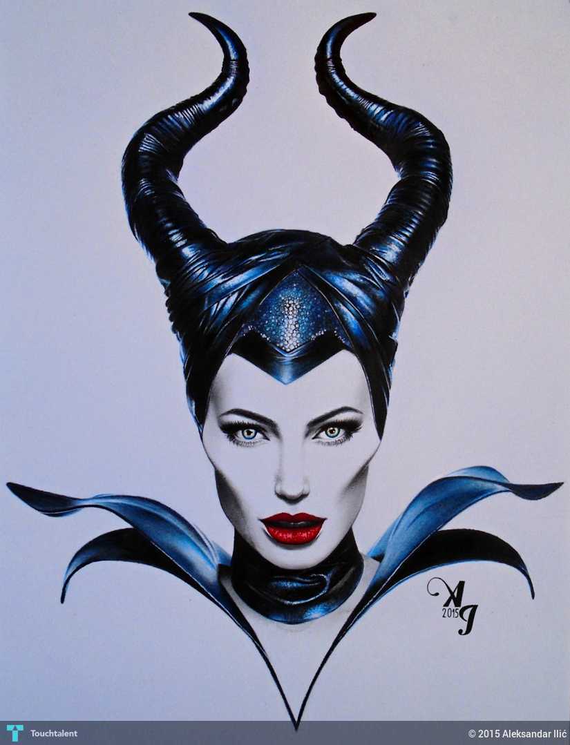 825x1079 My Drawing Of Maleficent ) Touchtalent - Maleficent Sketch.