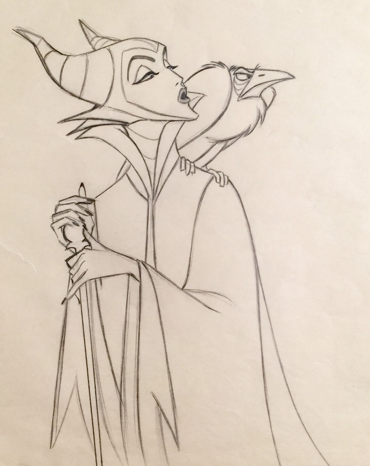 1270x1600 Disney Drawing, Pencil, Sketch, Colorful, Realistic Art Images - Maleficent Sketch