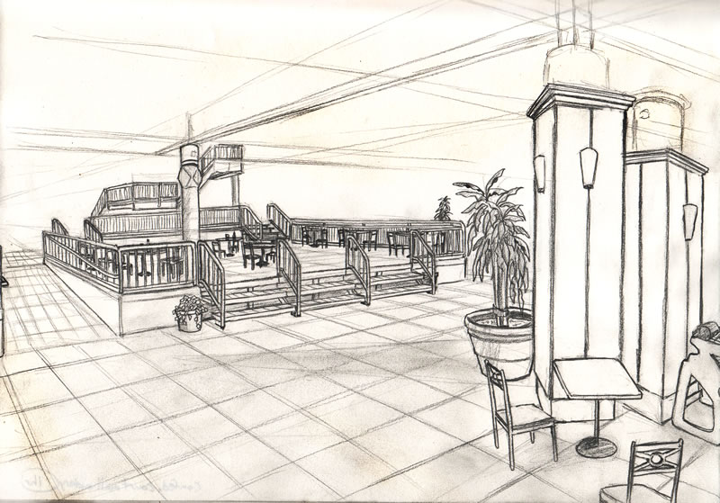 800x559 Mall Sketch By Briandblanchard - Mall Sketch