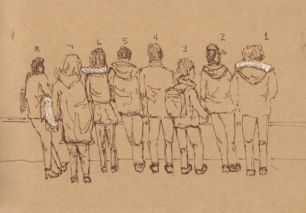 600x418 Oneweek100people2017 Day 1 Sketching At The Mall Larry D. Marshall - Mall Sketch