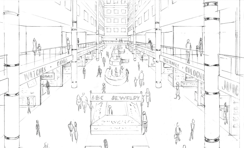 807x490 Sketch - Mall Sketch