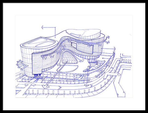 600x459 Exterior Sketch Of A Shopping Mall - Mall Sketch